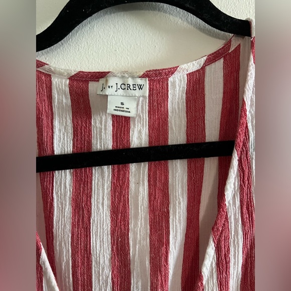 J Crew Striped Tie-Wrap Dress - Picture 10 of 16